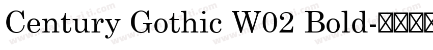 Century Gothic W02 Bold字体转换